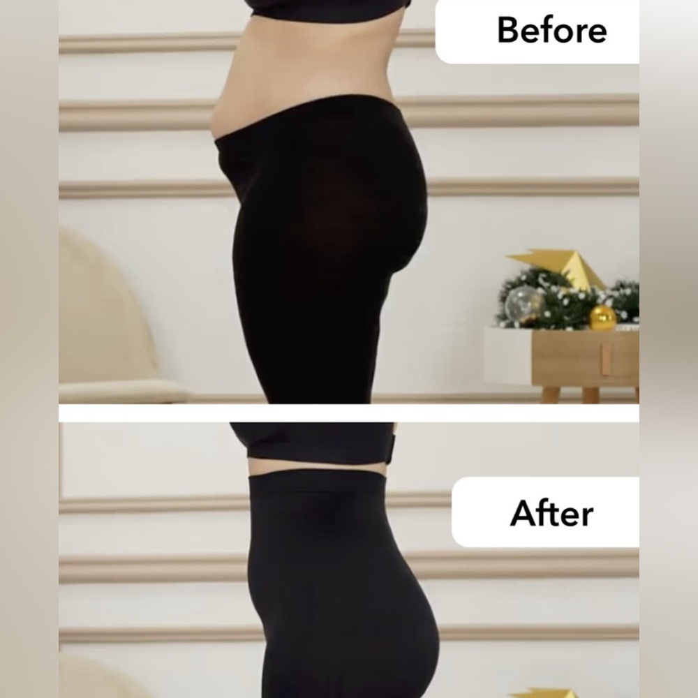 NWT Shapemint Essentials, High-Waisted Shaping Leggings, Black, Large & Small - Picture 3 of 4